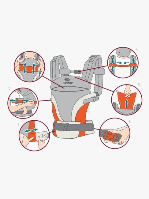 Manduca XT Cotton Babytrage, Melange Blue