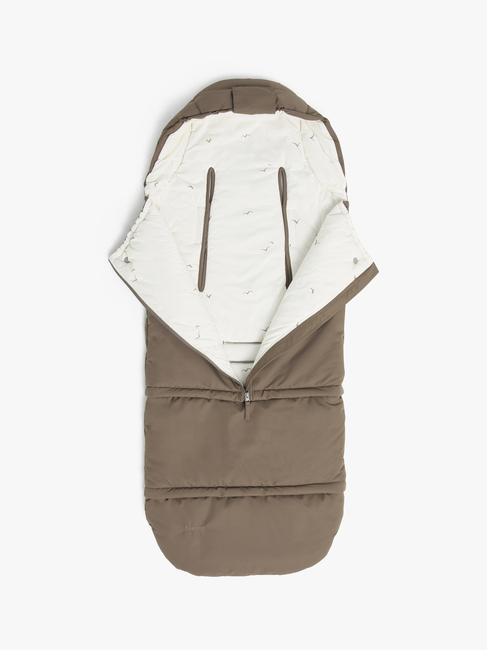 Beemoo Light Fußsack inkl. Erweiterung, Taupe Swallow