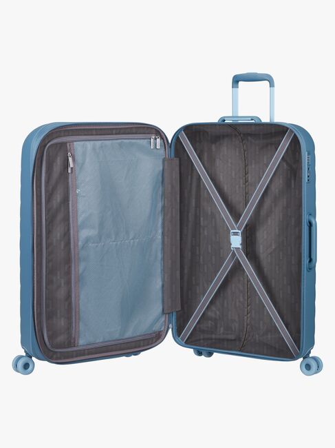 American Tourister Neovibe Spinner Koffer 96-106L, Steel Blue