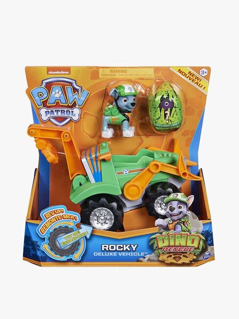 Paw Patrol Dino Deluxe Fahrzeug Rocky