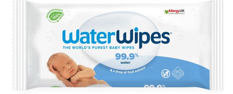 Water Wipes Biologisch abbaubare Feuchttücher 60er-Pack
