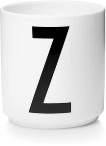 Design Letters Becher Keramik Z, Weiß