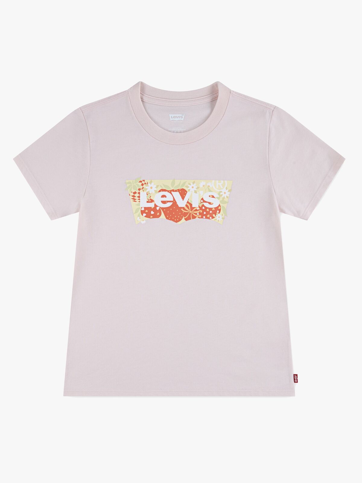 Levi's LVG Strawberry SS Batwing T-Shirt, Crystal Pink