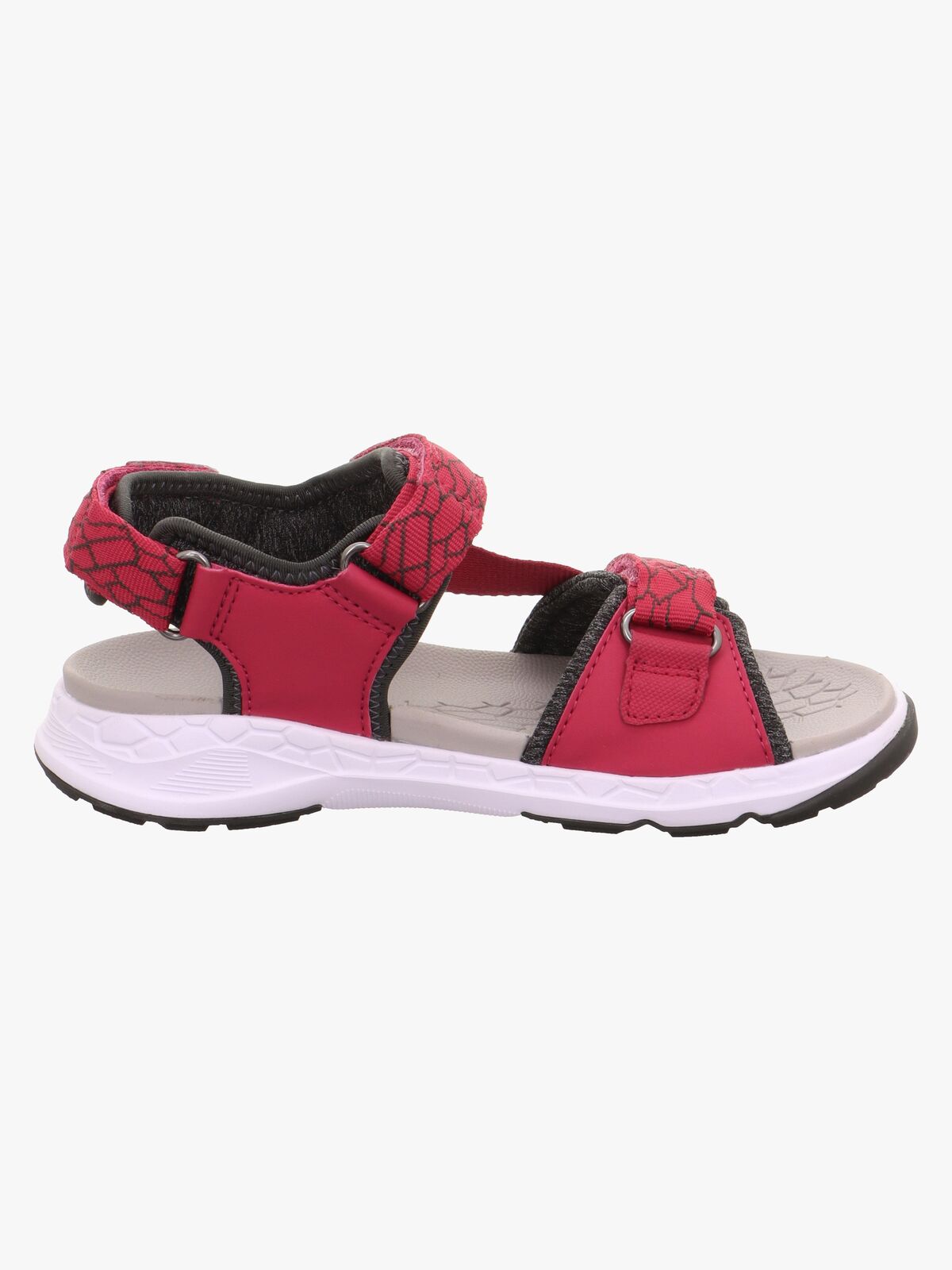 Superfit Criss Cross Sandalen, Rot/Grün