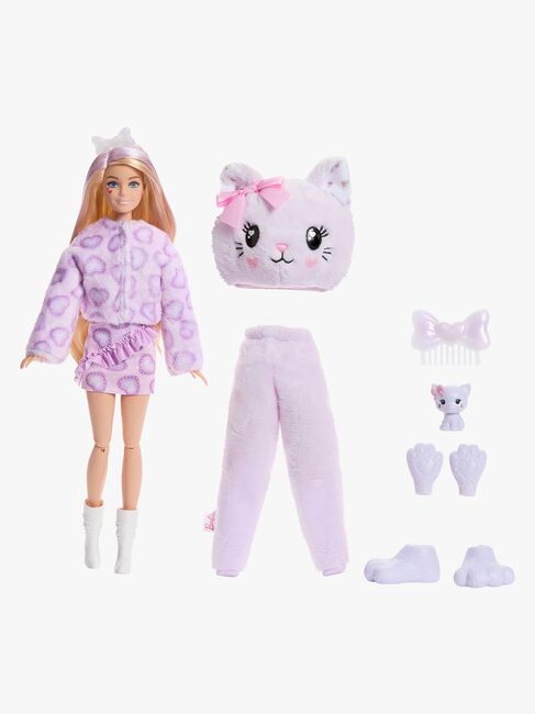 Barbie Cutie Reveal Sweet Bows Puppe Kätzchen, Lila