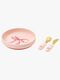 Elodie Teller Set Silikon, Rosy Bow