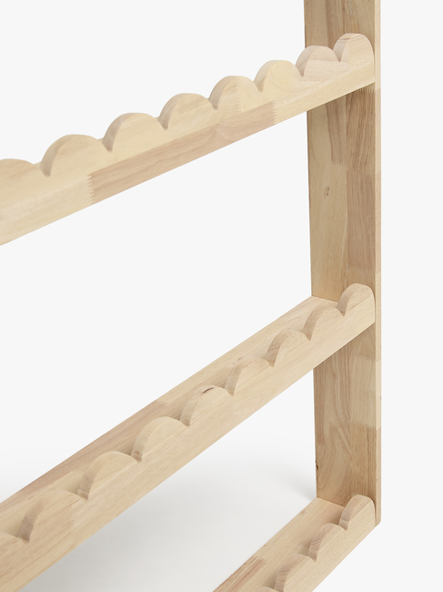 Alice & Fox Dune  Wandmontiert Bücherregal, Natural Wood