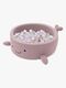 MeowBaby Boucle Whale Bällebad, Raspberry Glaze Pink