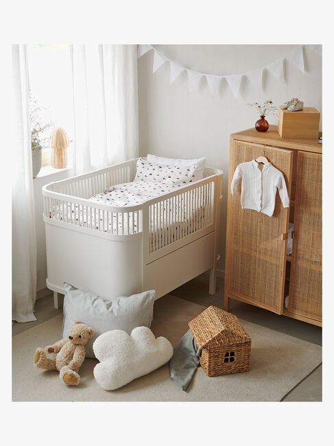Borganäs Bettwäsche Babybett 100x130 cm John, Beige