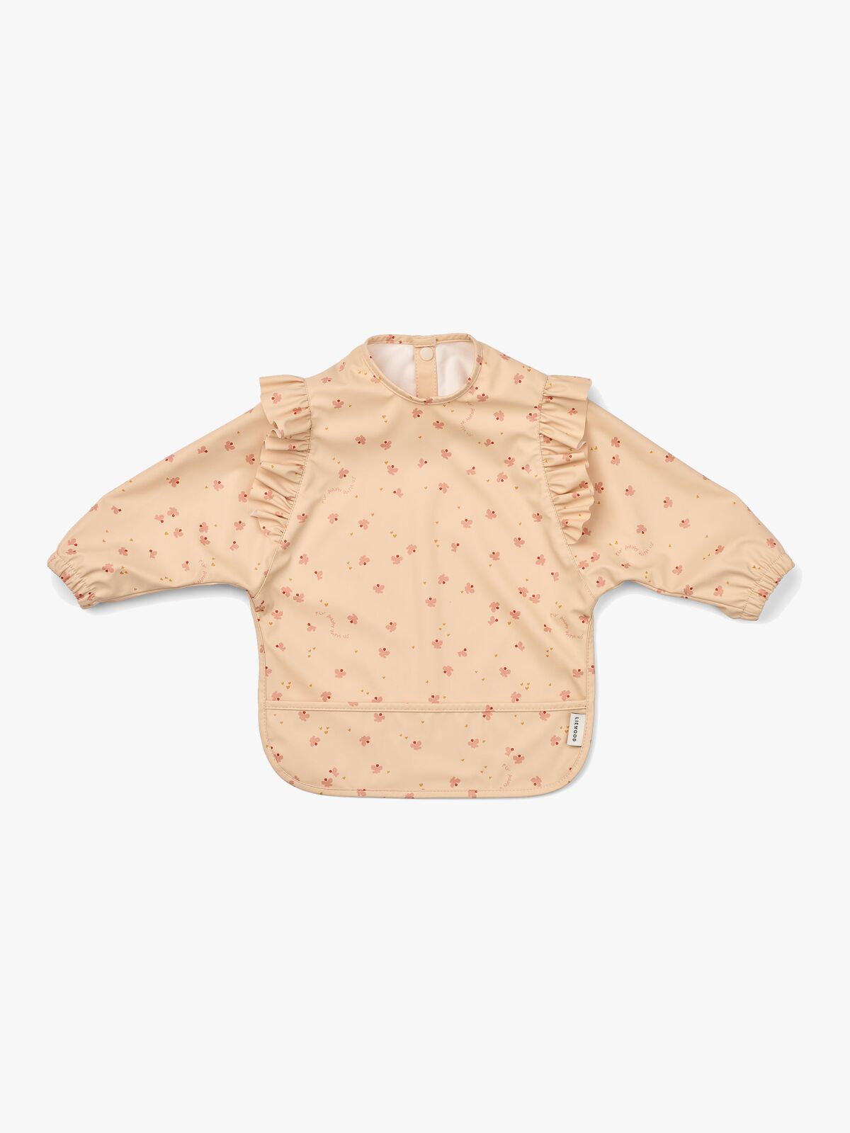 LIEWOOD Merle Rüsche Cape Lätzchen mit Print, Mini Butterfly/Apple blossom