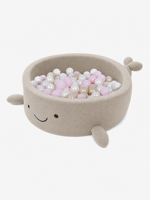 MeowBaby Boucle Whale Bällebad, Oat Biscuit Beige MBSBAWLR-122479-3601_1.png