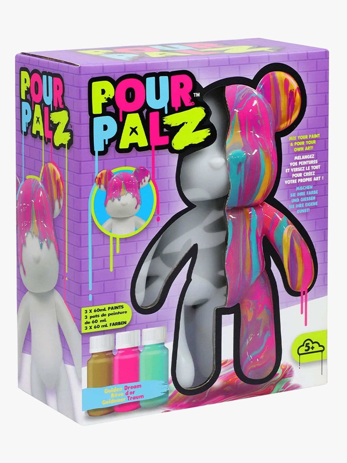 TOYMONSTER POUR PALZ DIY-Set Male Deinen eigenen Bären, Golden Dream