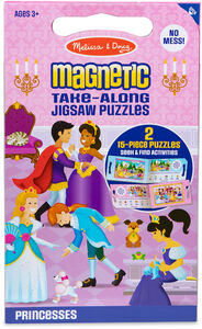 Melissa & Doug Magnetisches Puzzle zum Mitnehmen Prinzessinnen, 2x15 Teile