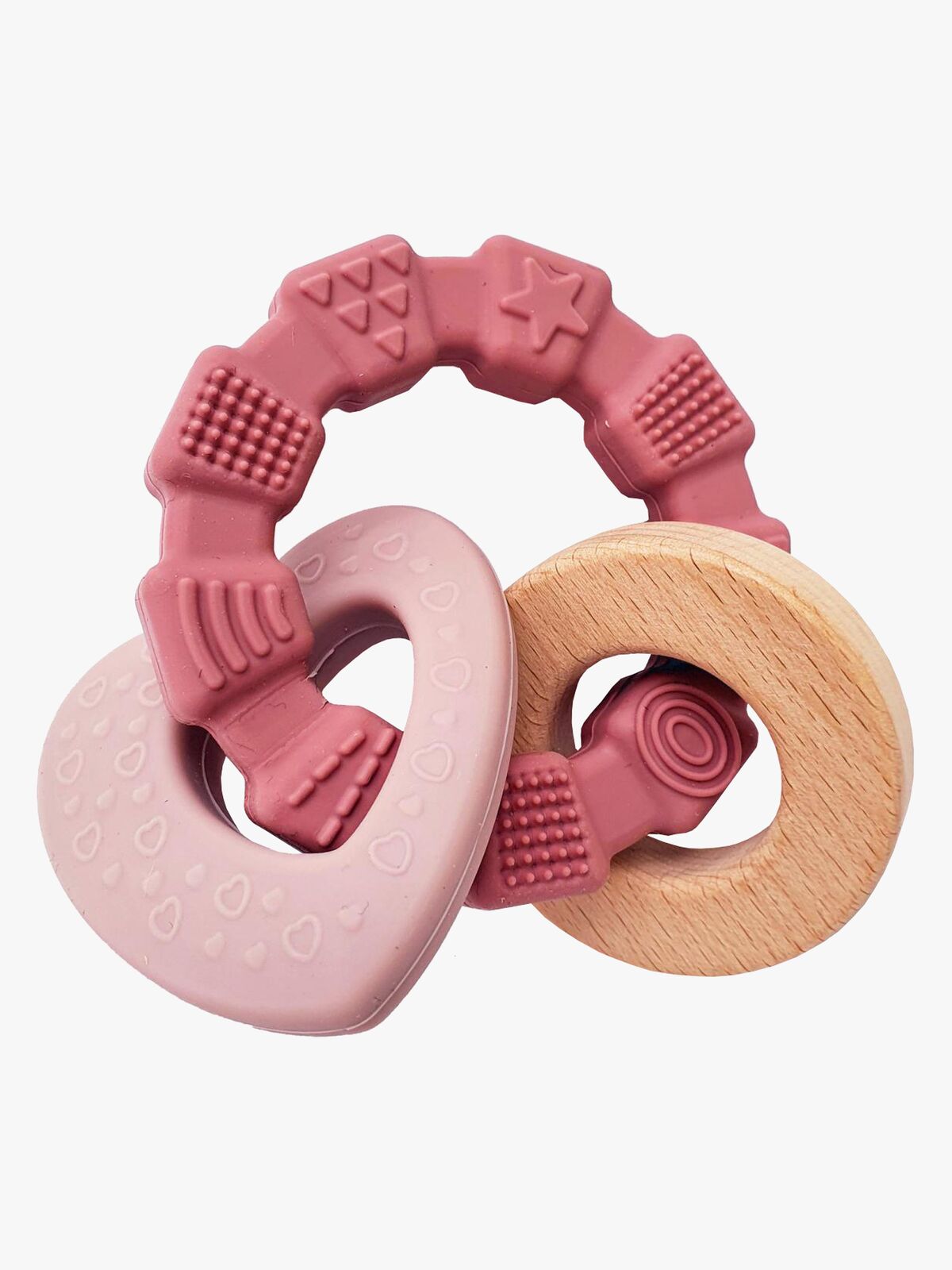 Summerville Organic Beißspielzeug Herz, Rosa