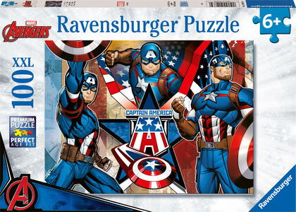 Ravensburger Marvel Avengers Captain America XXL Puzzle 100 Teile