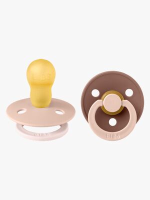 BIBS Studio Colour Fusion Schnuller 2er-Pack Größe 3, Blush Woodchuck mix