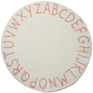 Alice & Fox Teppich Buchstaben 120 cm, Weiß