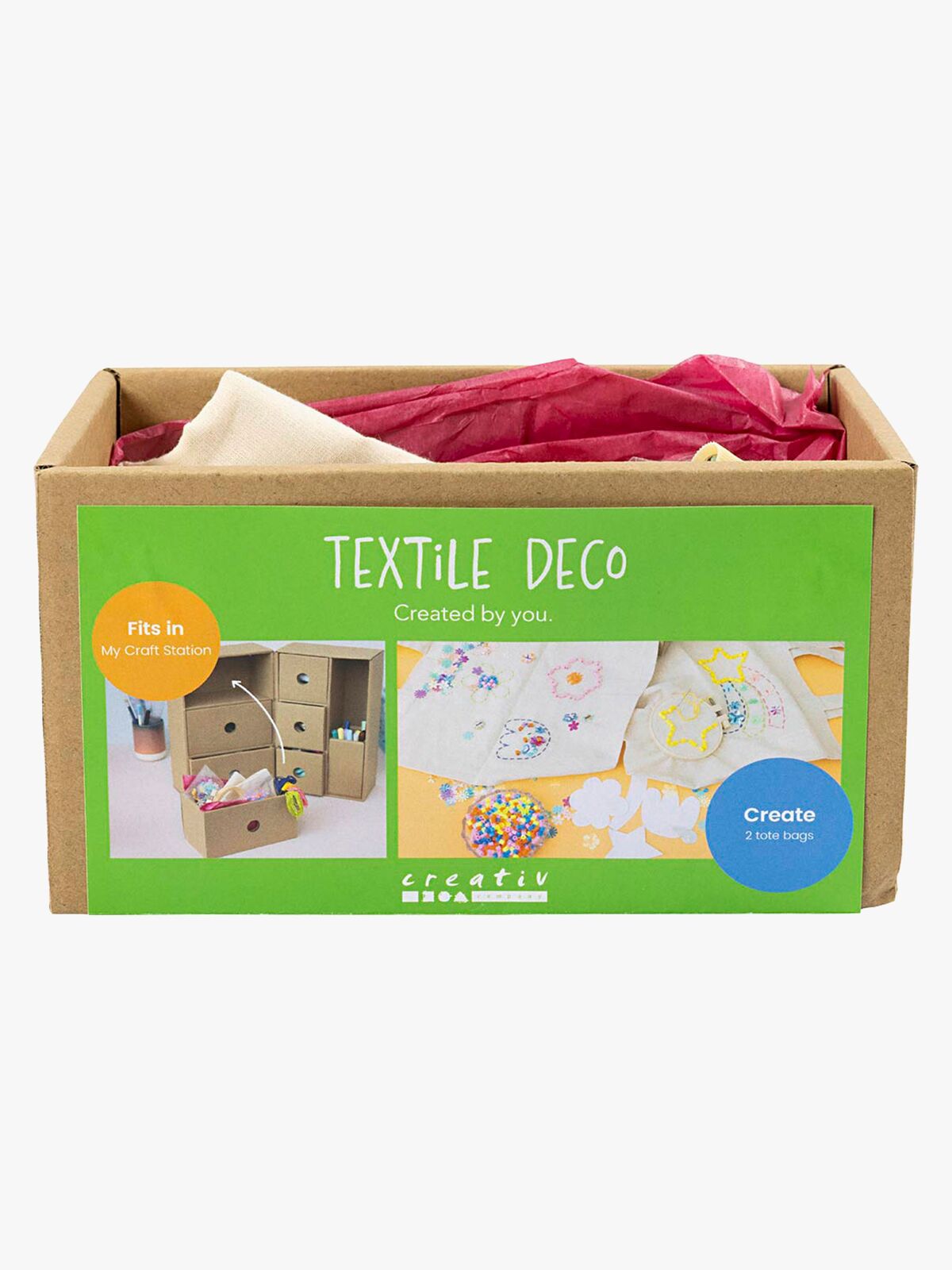 Creativ Company Meine Bastelstation Nachfüllbox Textildekoration
