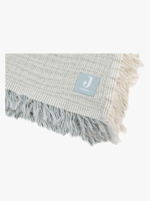 Jollein Musselintuch Fringe, Sea Green