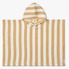 LIEWOOD Paco Badeponcho Stripe, White/Yellow Mellow
