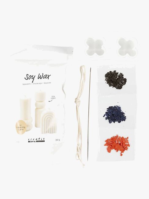 Creativ Company Bastelset Kerzenziehen Sojawachs-Bubble-Kerze DIY