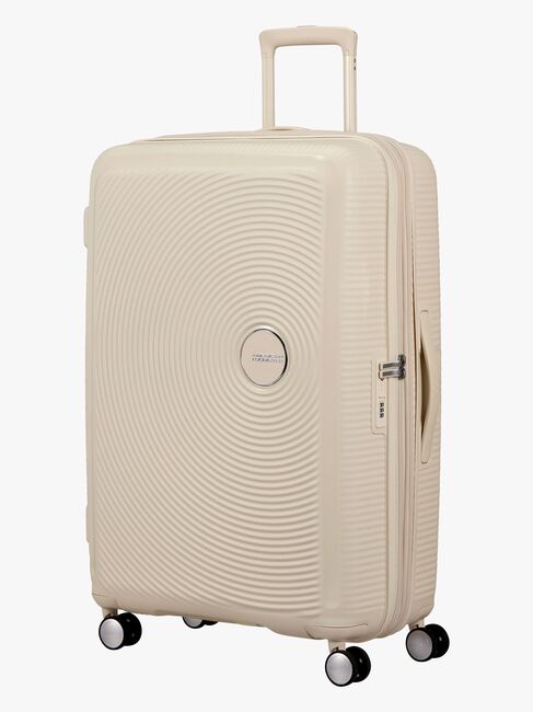 American Tourister Soundbox Spinner Koffer 97-110L, Coconut Sand