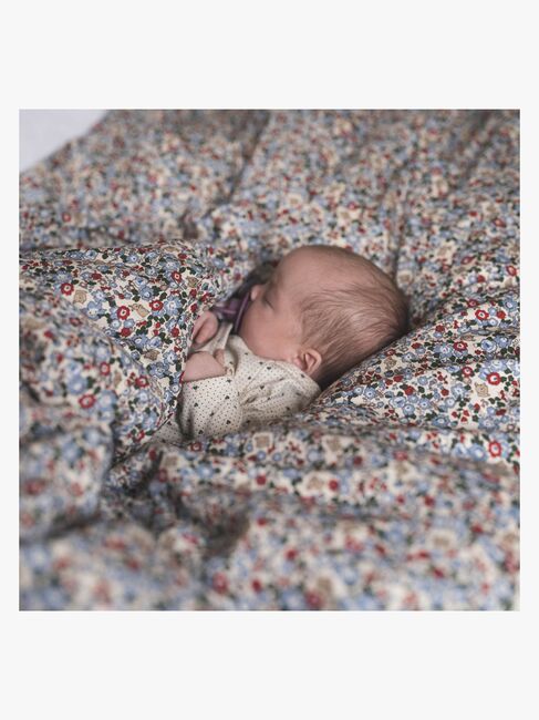 That's Mine Levi Bettwäsche Babybett 70x100 cm, Flora Bunnies Rouge