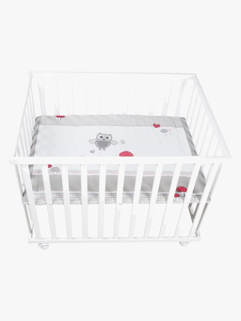 Roba Laufgitter mit Rädern, Adam & Owl White