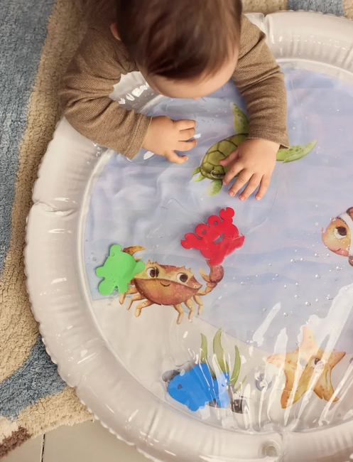 FILIBABBA Tummy Time Wasserspielmatte, Sea Friends