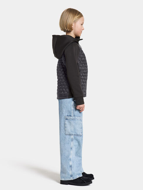 Didriksons Kapris Hybridjacke, Schwarz