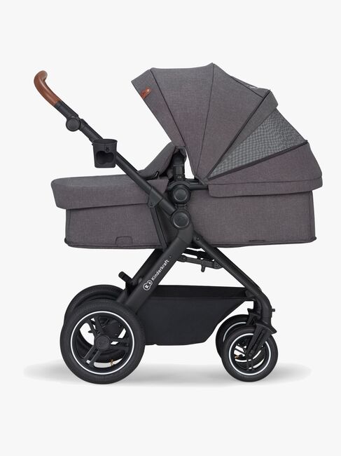 Kinderkraft Multifunctional 3-in-1 B-Tour Mink Pro Kombikinderwagen, Dark Grey