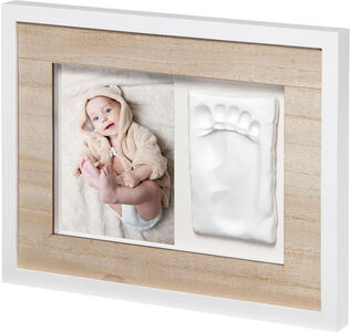 BabyArt Tiny Style Gipsabdruckset mit Rahmen, Wooden
