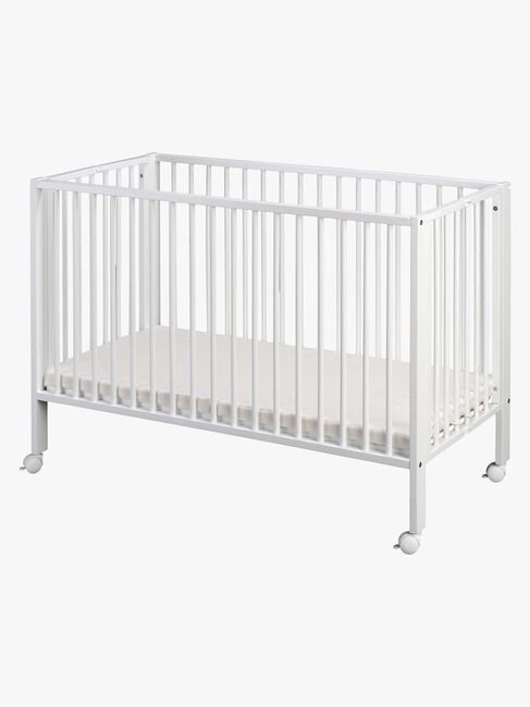 tiSsi  Faltbar Babybett mit Matratze, Weiß