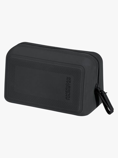 American Tourister Dashpop Koffer 41-47L & Kulturbeutel POP, True Black
