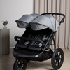 Beemoo Activity Twin Geschwisterwagen, Black/Dark Grey