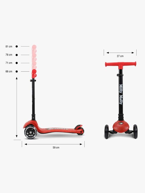 Milly Mally Sparky Tretroller, Rot