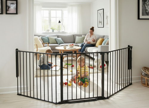 BabyDan Flex StepFree XXL Schraubgitter, Schwarz