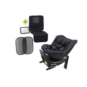 Beemoo Reverse i-Size Rückwärtsgerichteter Kindersitz inkl. Zubehörpaket, Black Stone