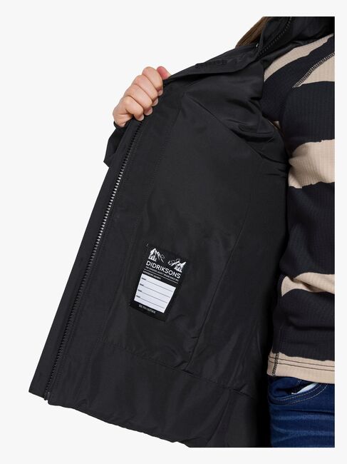 Didriksons Silikat Winterjacke, Schwarz