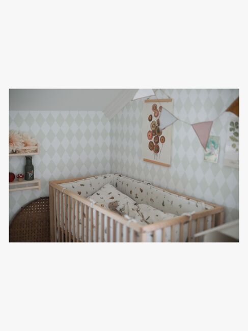 Elsa Beskow Tomtebobarnen Bettwäsche-Set 100 x 130 cm Babybett, Beige