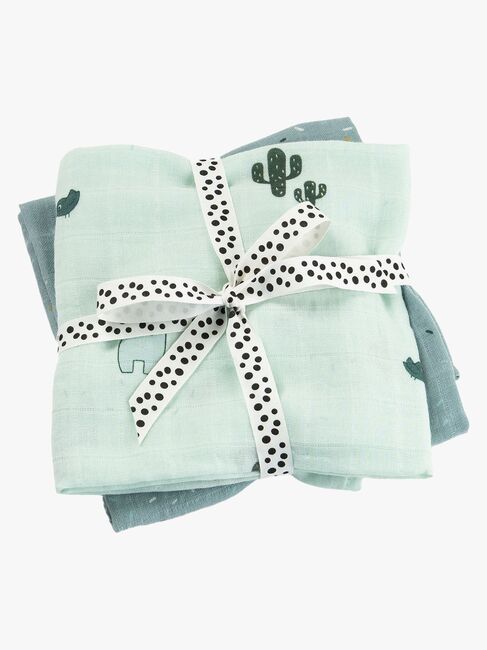 Done By Deer Lalee Musselintuch 2er-Pack, Blue