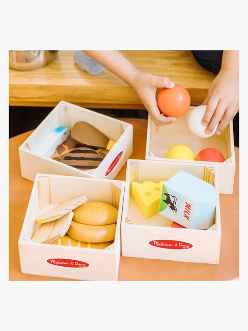 Melissa & Doug Küchenspielzeug Lebensmittelgruppen Mit 4 Boxen