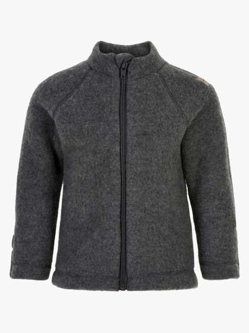 Mikk-Line Wollfilz-Jacke Baby, Anthracite Melange
