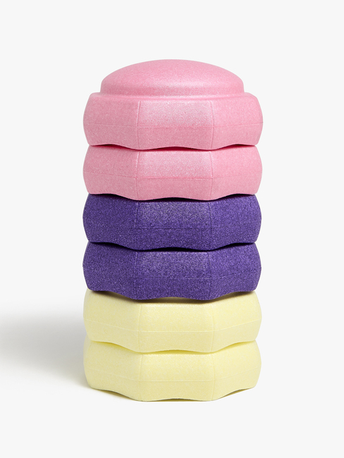 JLY Balancesteine 6er-Pack, Rosa