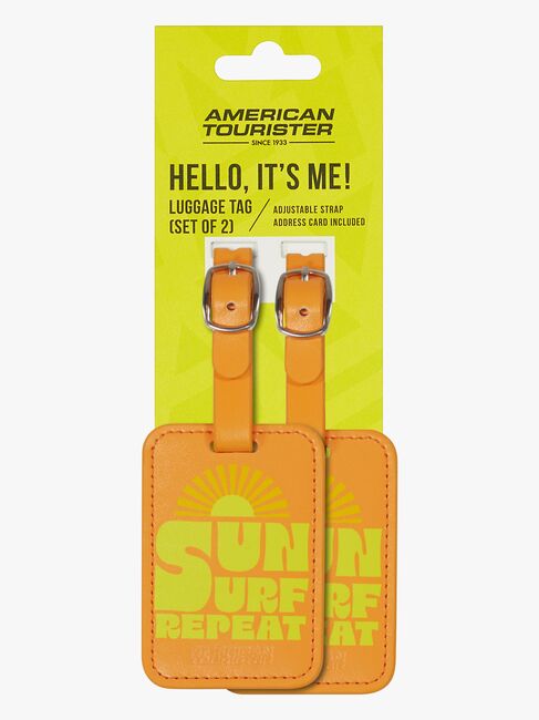 American Tourister Graphic Tags Gepäckanhänger 2er-Pack, Sun Surf Repeat