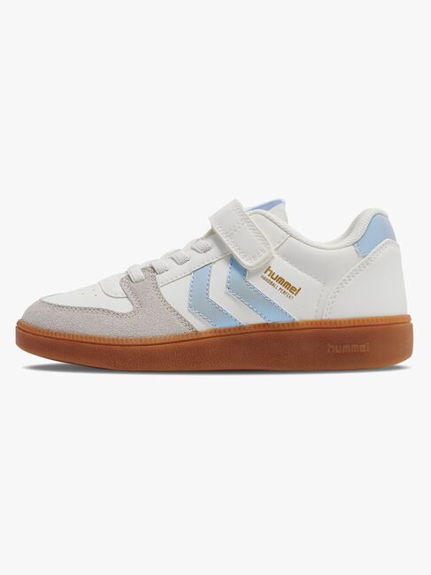 Hummel Handball Perfect SP Jr Sneaker, White/Metallic Blue