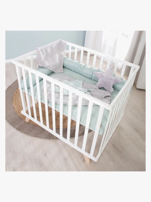 Roba Lil Planet Laufgitter auf Füßen, White & Frosty Green