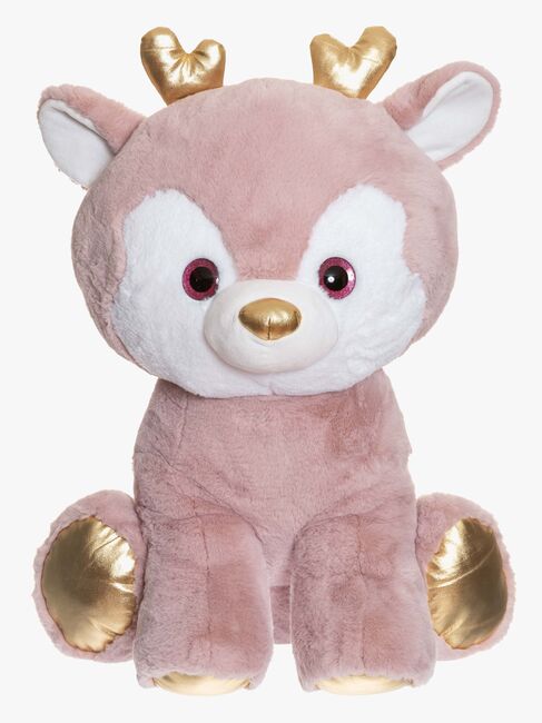 Teddykompaniet Plüschspielzeug 65 cm Reh, Rosa
