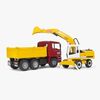 Bruder MAN TGA Kipplastwagen Mit Liebherr Schaufelbagger