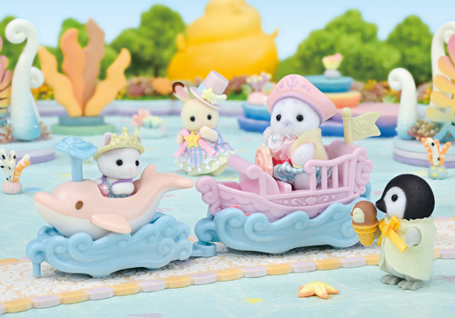 Sylvanian Families Spielset Freizeitpark Boot & Wagen
